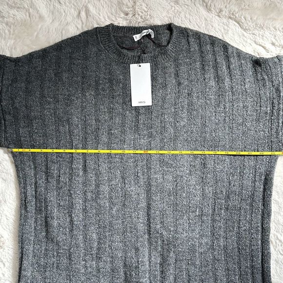 Mango Sweater Dress Charcoal Size M/L - Picture 6 of 9